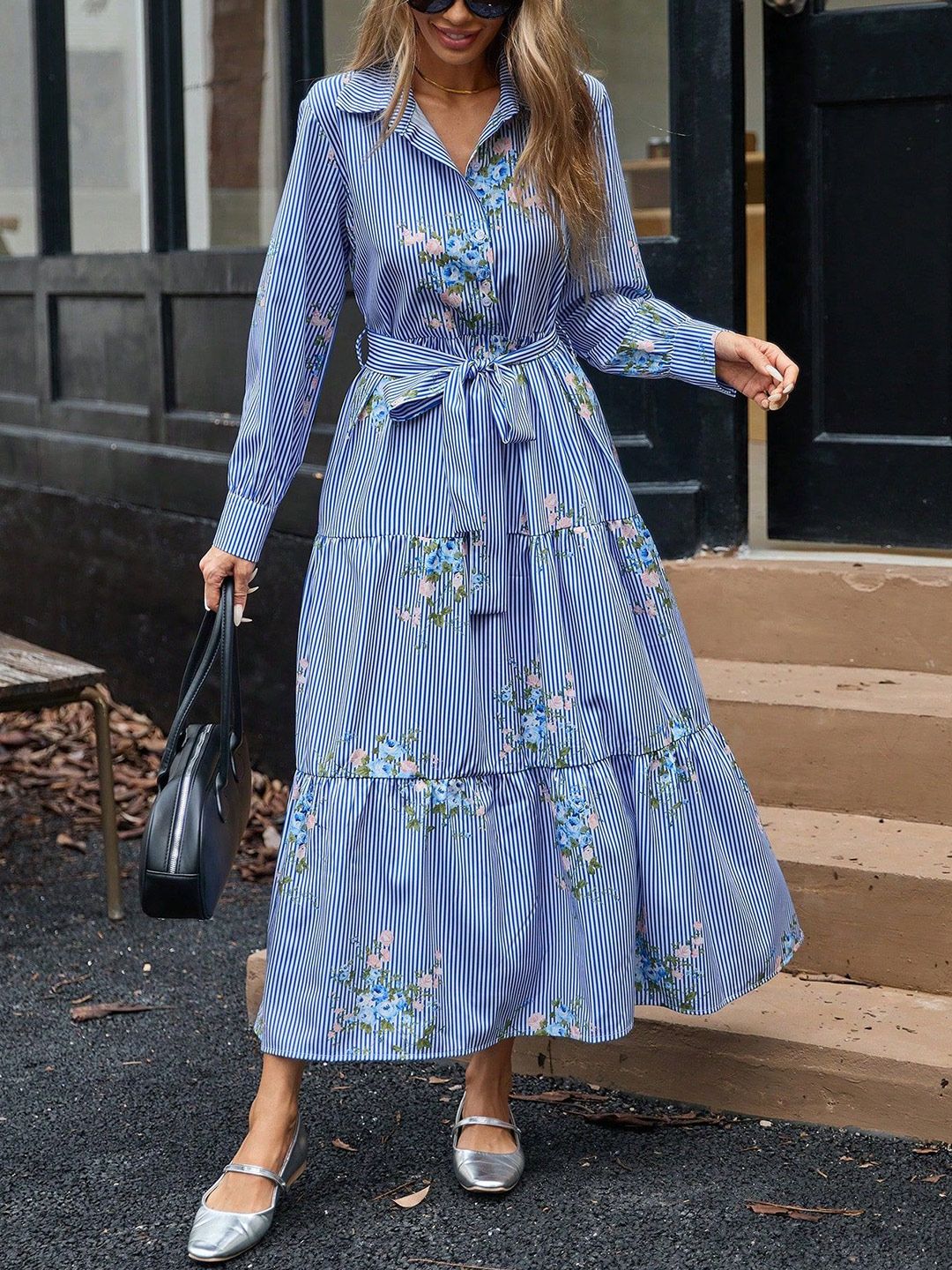 saba linen dress Rails Women's Saba Dress - Blue - Size M main image 1