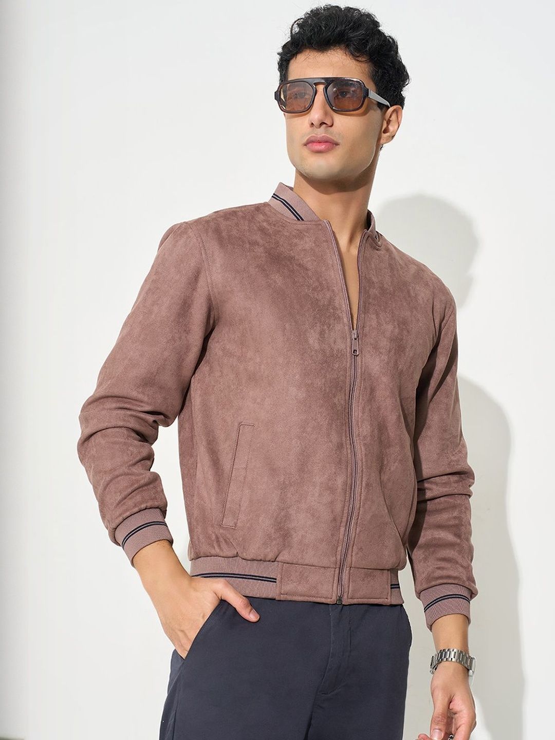 Peregrine by Pantaloons Men Crop Bomber Jacket