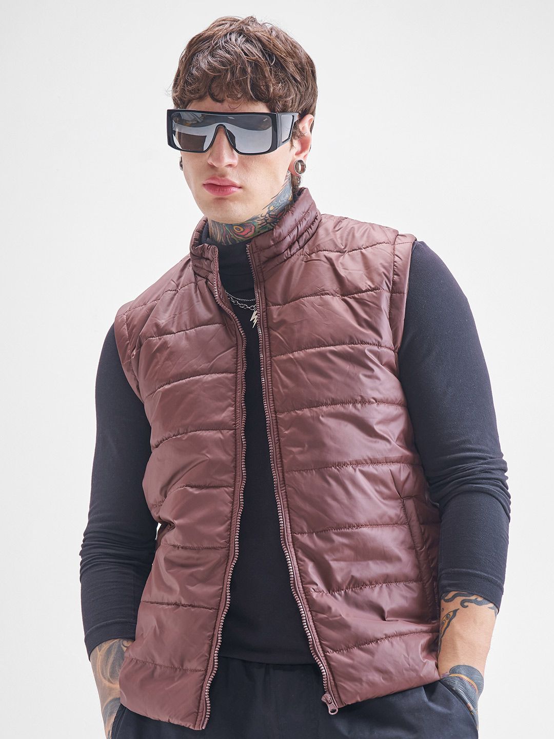 HIGHLANDER Men Crop Puffer Jacket