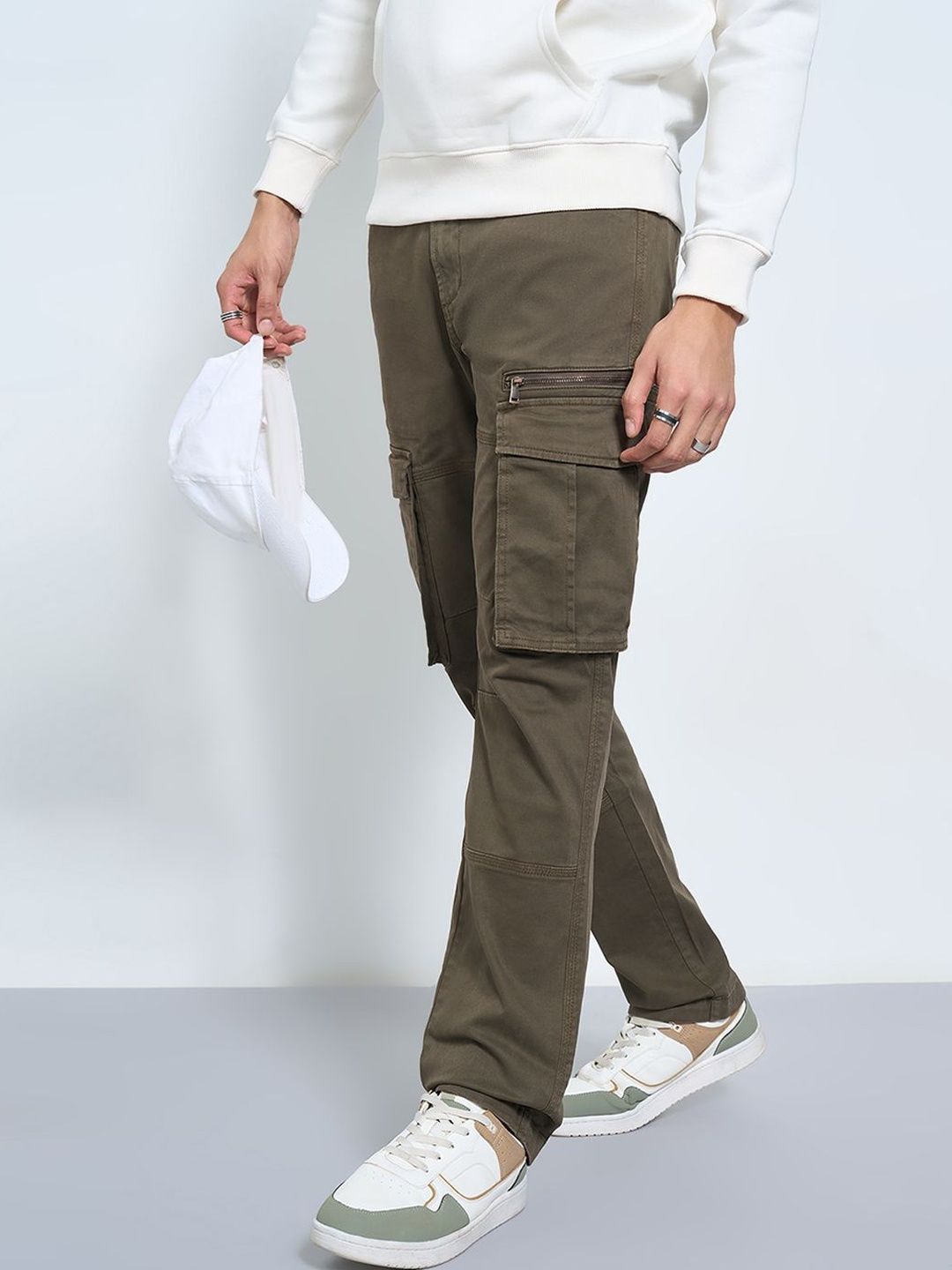 SF JEANS by Pantaloons Men Slim Fit Mid-Rise Cargo Styles Jeans