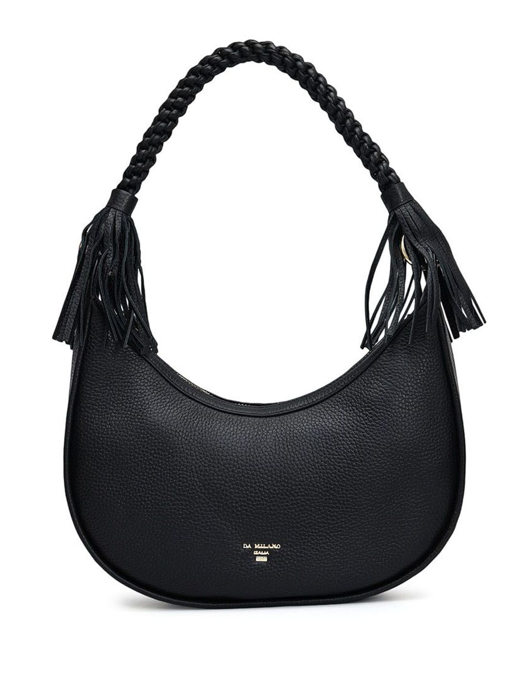 Da Milano Da Milano Leather Shoulder Bag with Tasselled