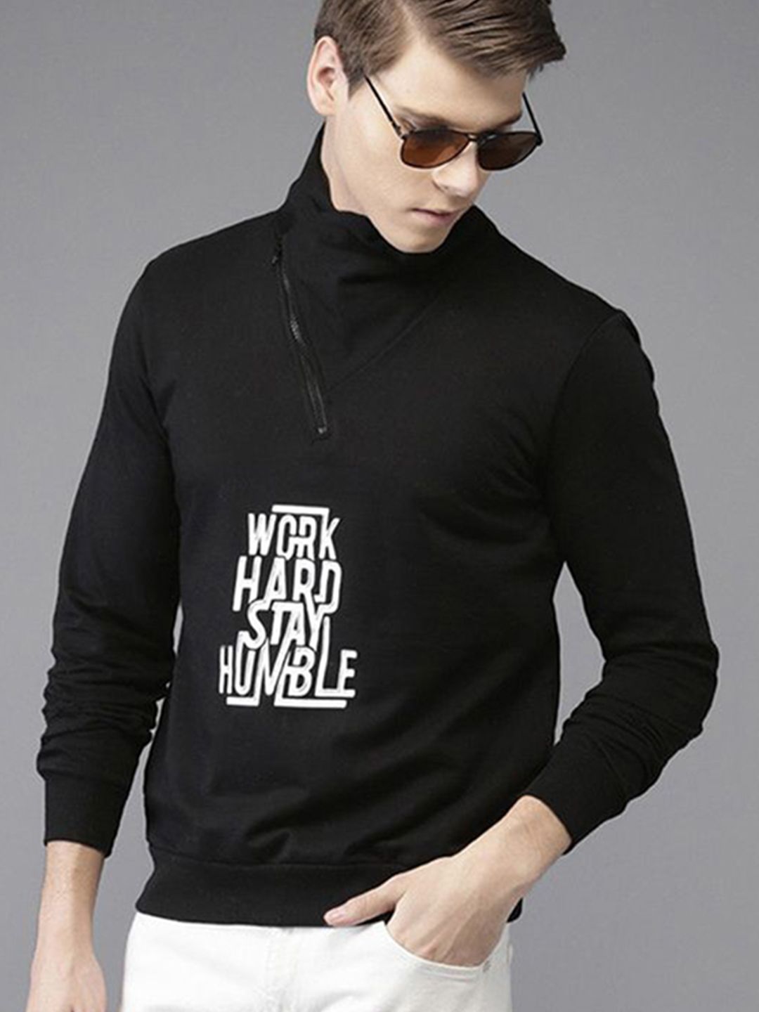 CAHOOT Men Printed Hooded Sweatshirt