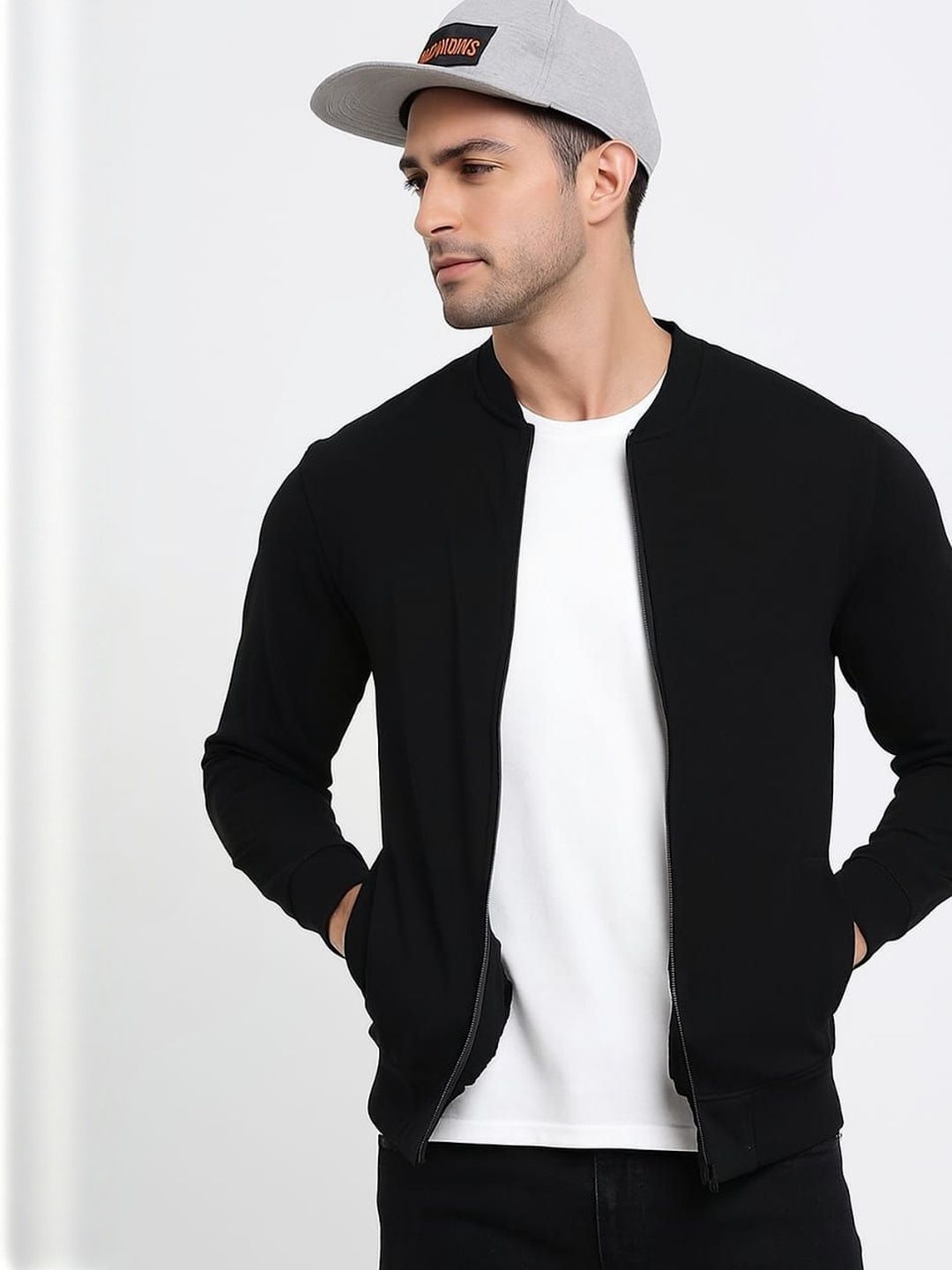 CHOW CHOW Men Fleece Bomber Jacket