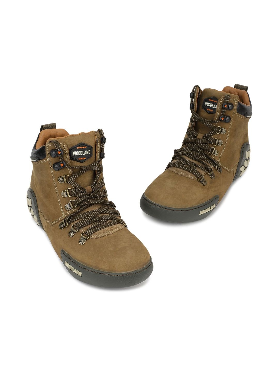 Woodland Woodland Men Nubuck Trekking Shoes