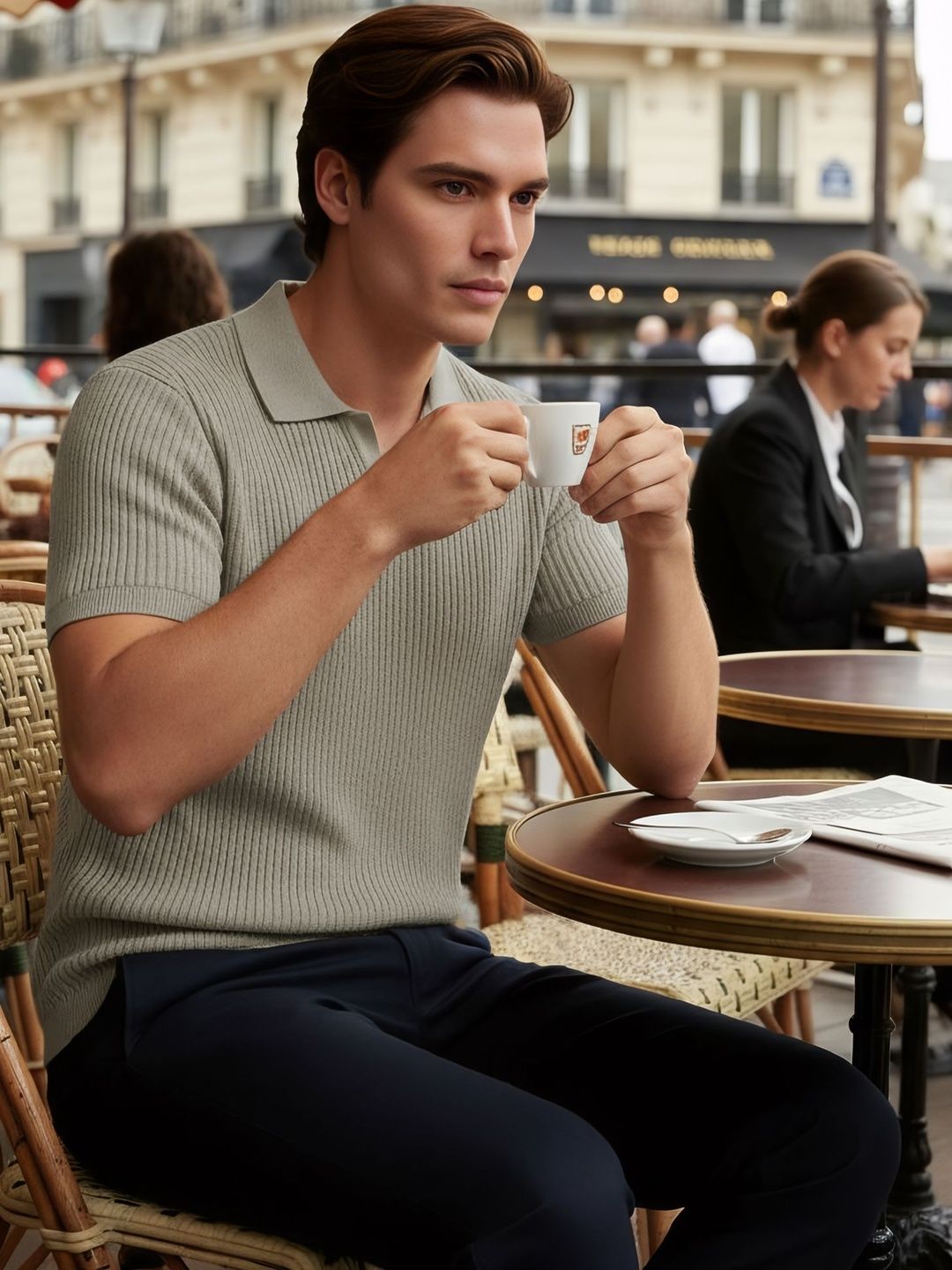 Celio Celio Men Polo Collar Regular Fit T-shirt