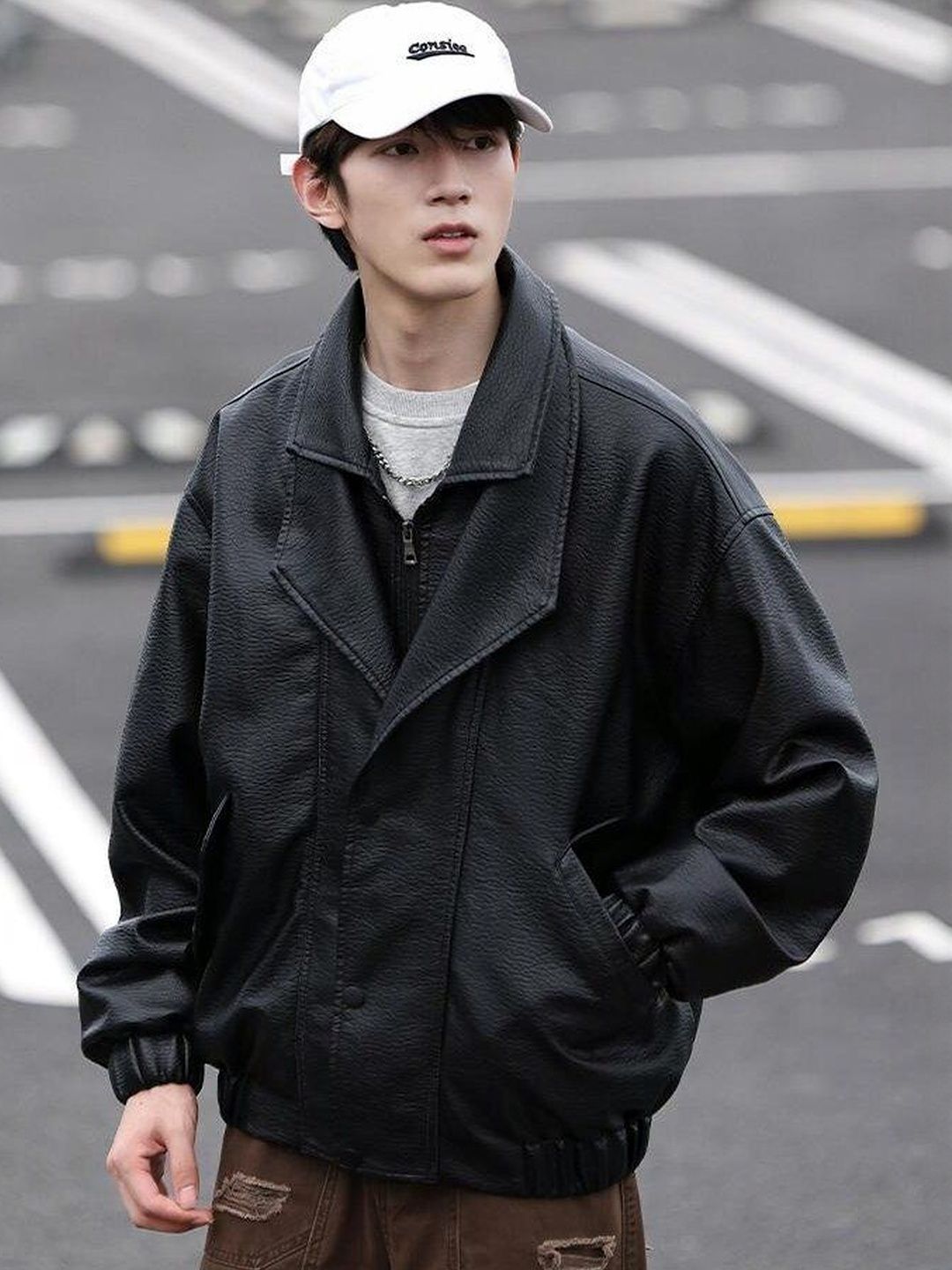 Mast & Harbour Men Spread Collar Solid Bomber Jacket