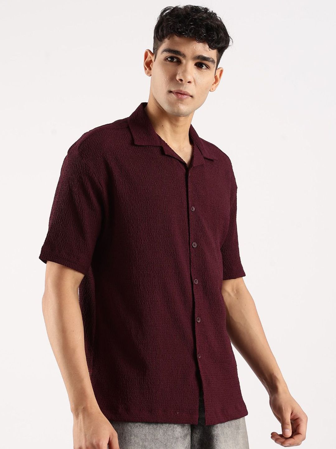 Blu MNKY Men Classic Casual Shirt