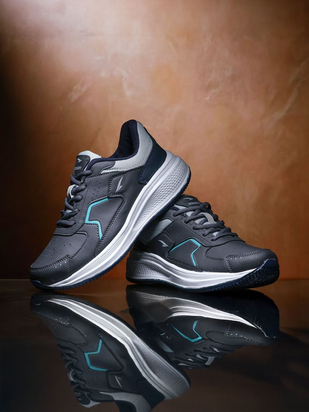 ASIAN Men Non Marking Lace Up Running Sports Shoes