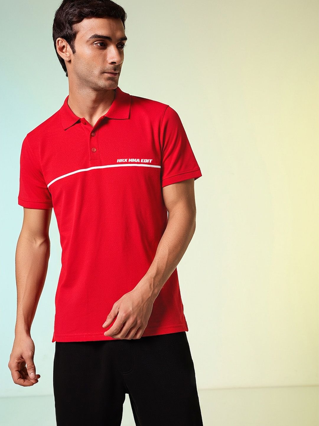 HRX by Hrithik Roshan Polo Collar T-shirt