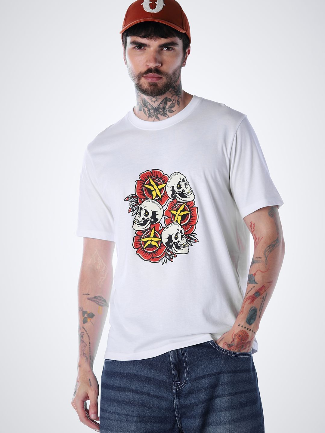 Skull Tshirts Tshirt - Buy Skull Tshirts Tshirt online in India