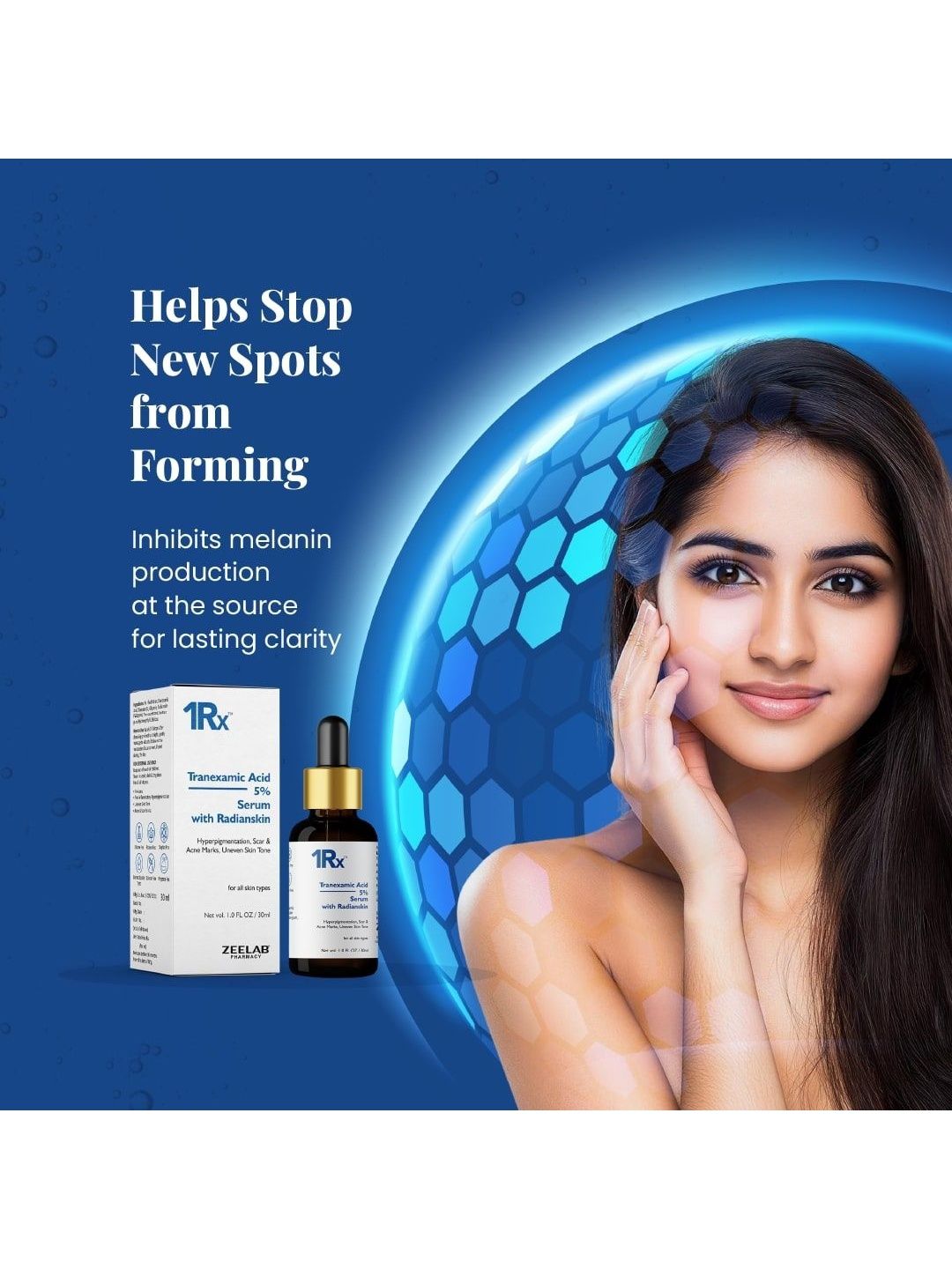 Buy ZEELAB PHARMACY 1RX Tranexamic Acid 5% Face Serum - 30 ml