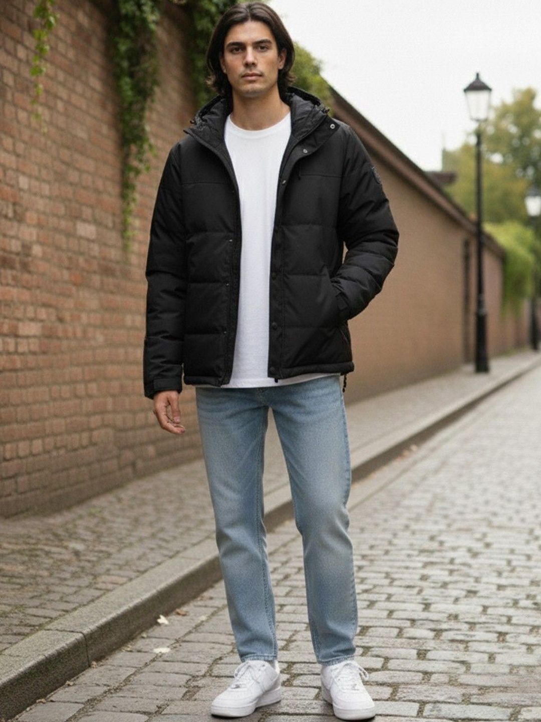 Mast & Harbour Hooded Cotton Padded Jacket