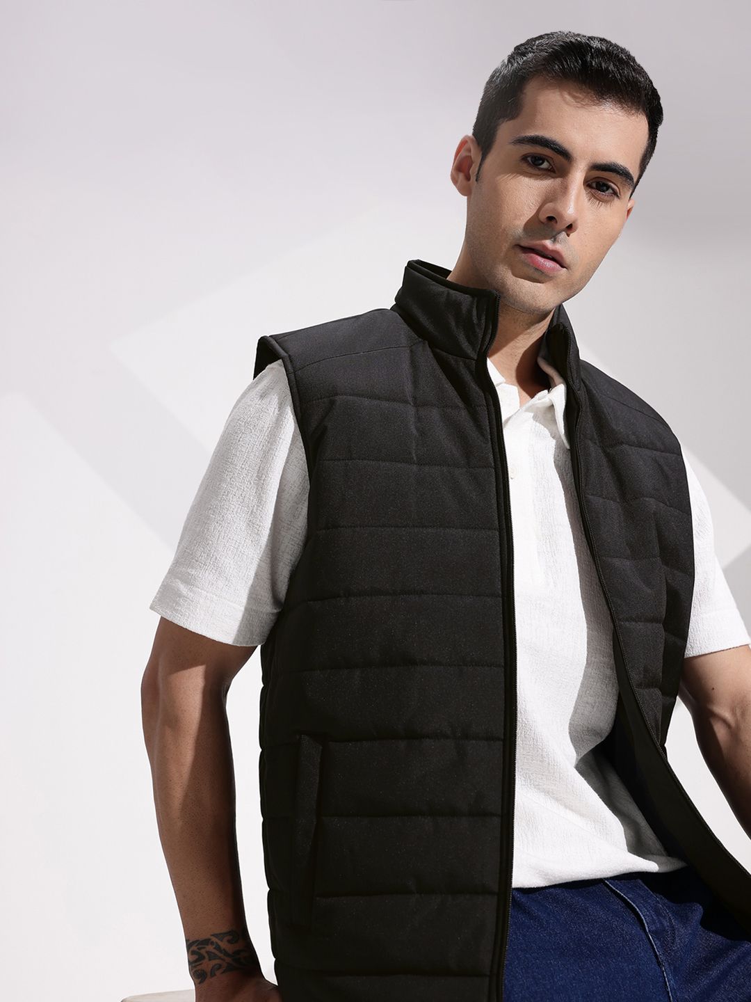 INVICTUS Mock Collar Puffer Jacket