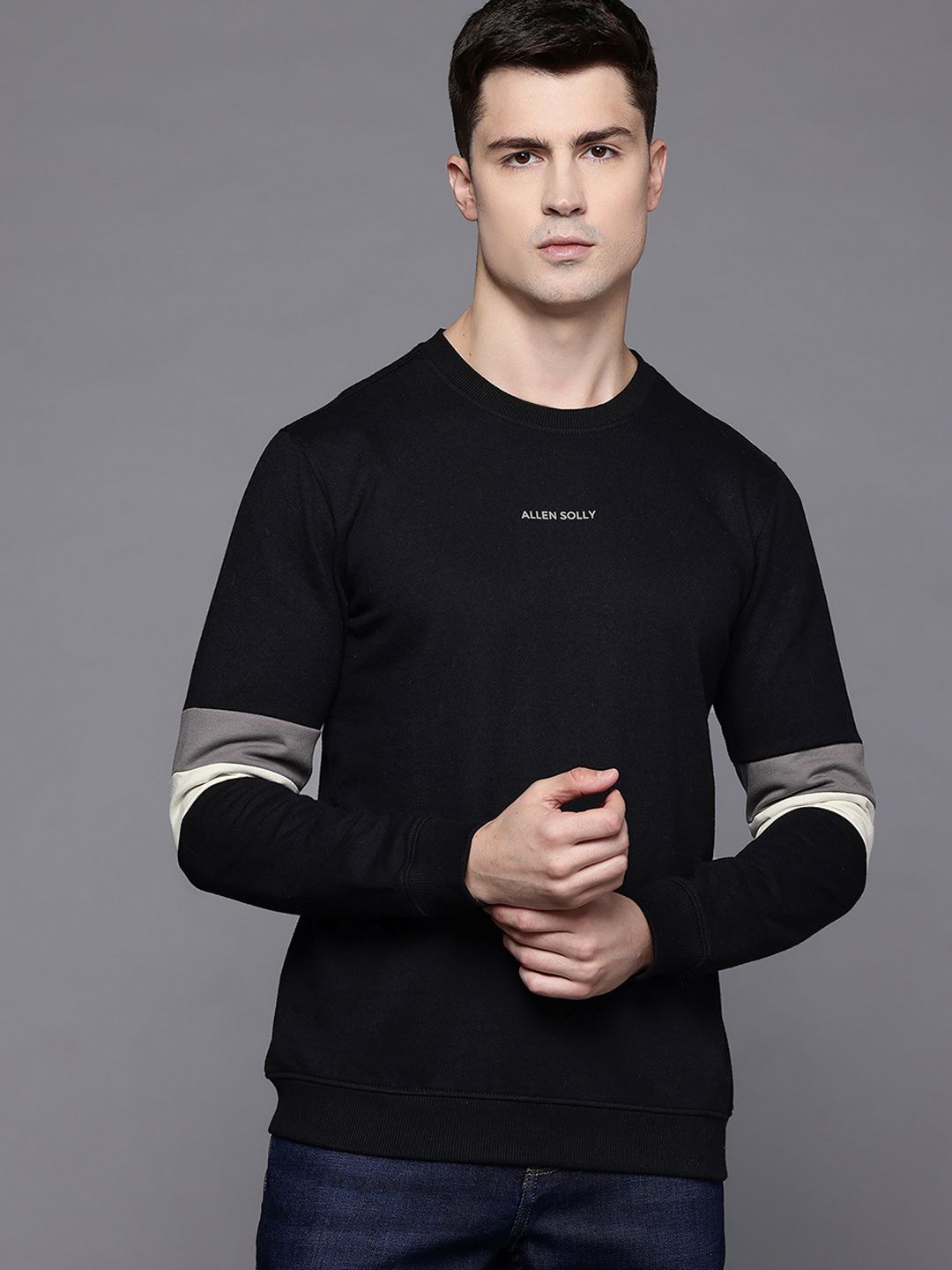 Allen Solly Round Neck Fleece Sweatshirt