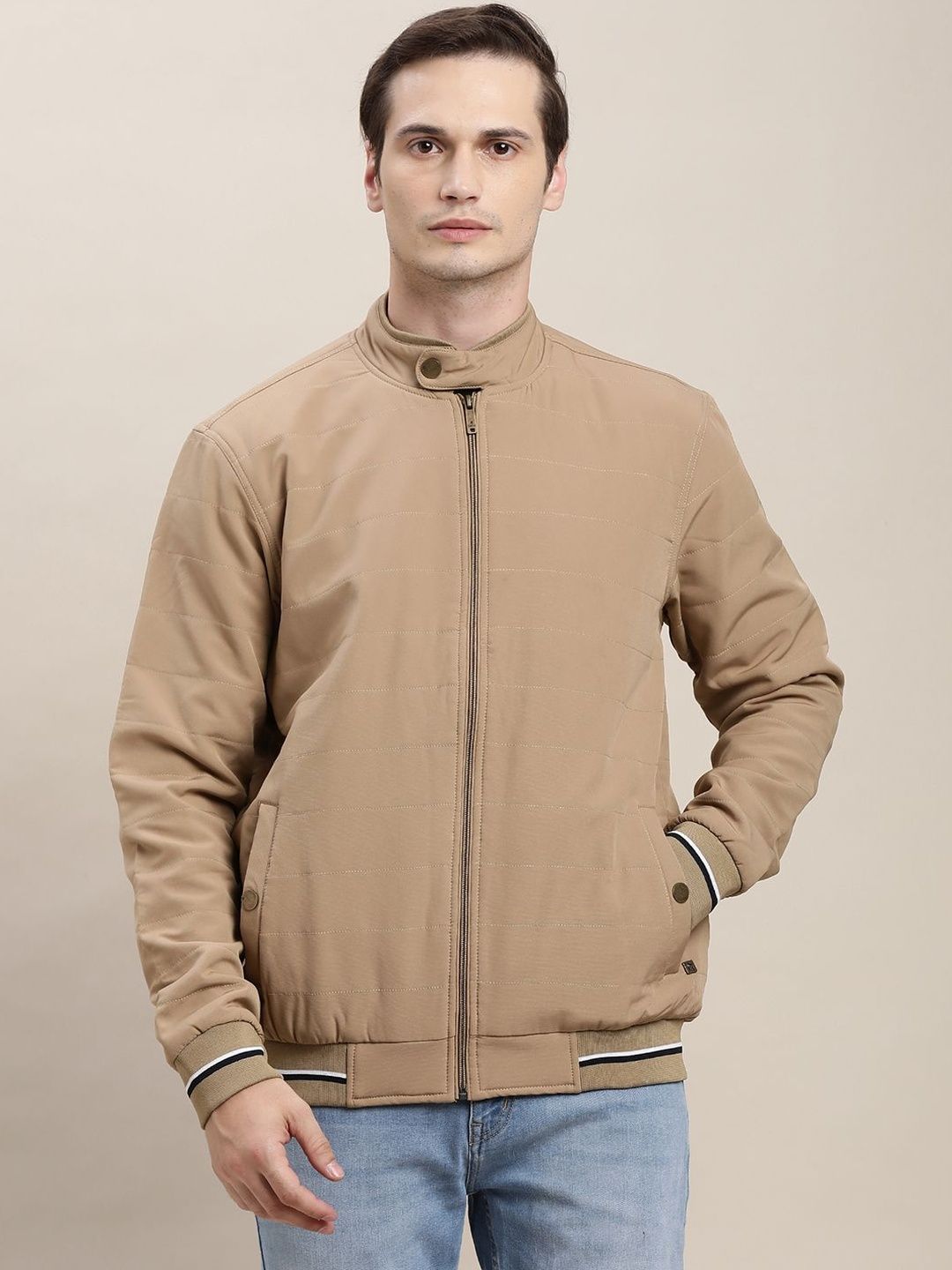 Turtle Men Windcheater Bomber with Embroidered Jacket