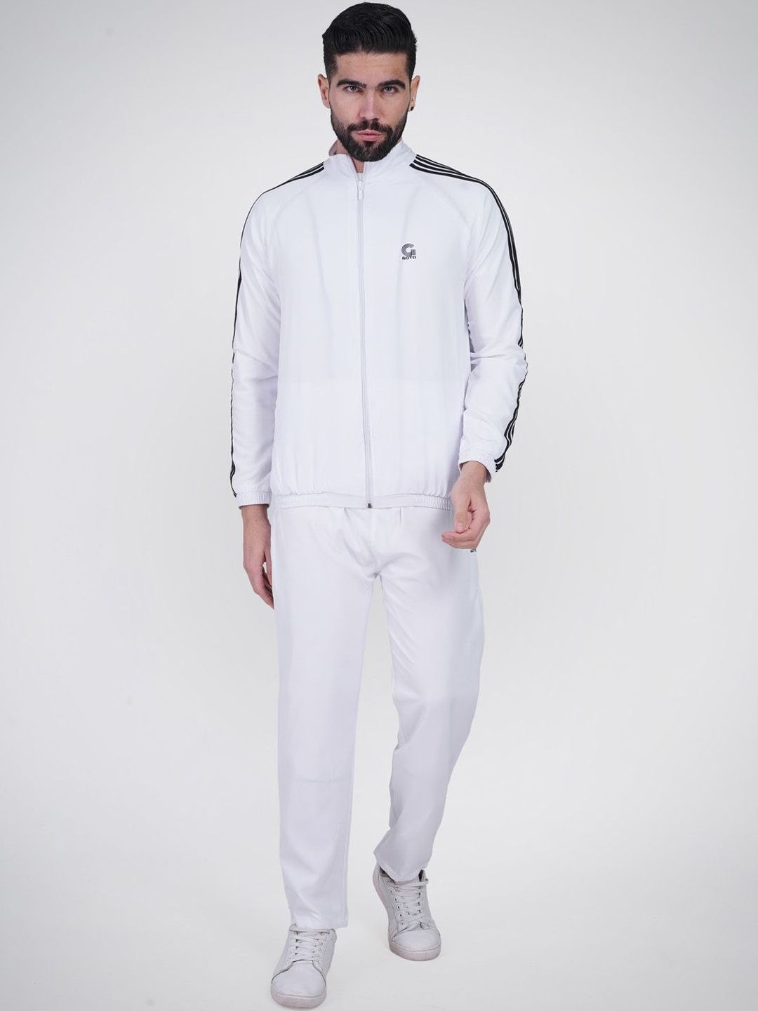 GOTO SPORTS Men Mock Neck Mid-Rise Tracksuits
