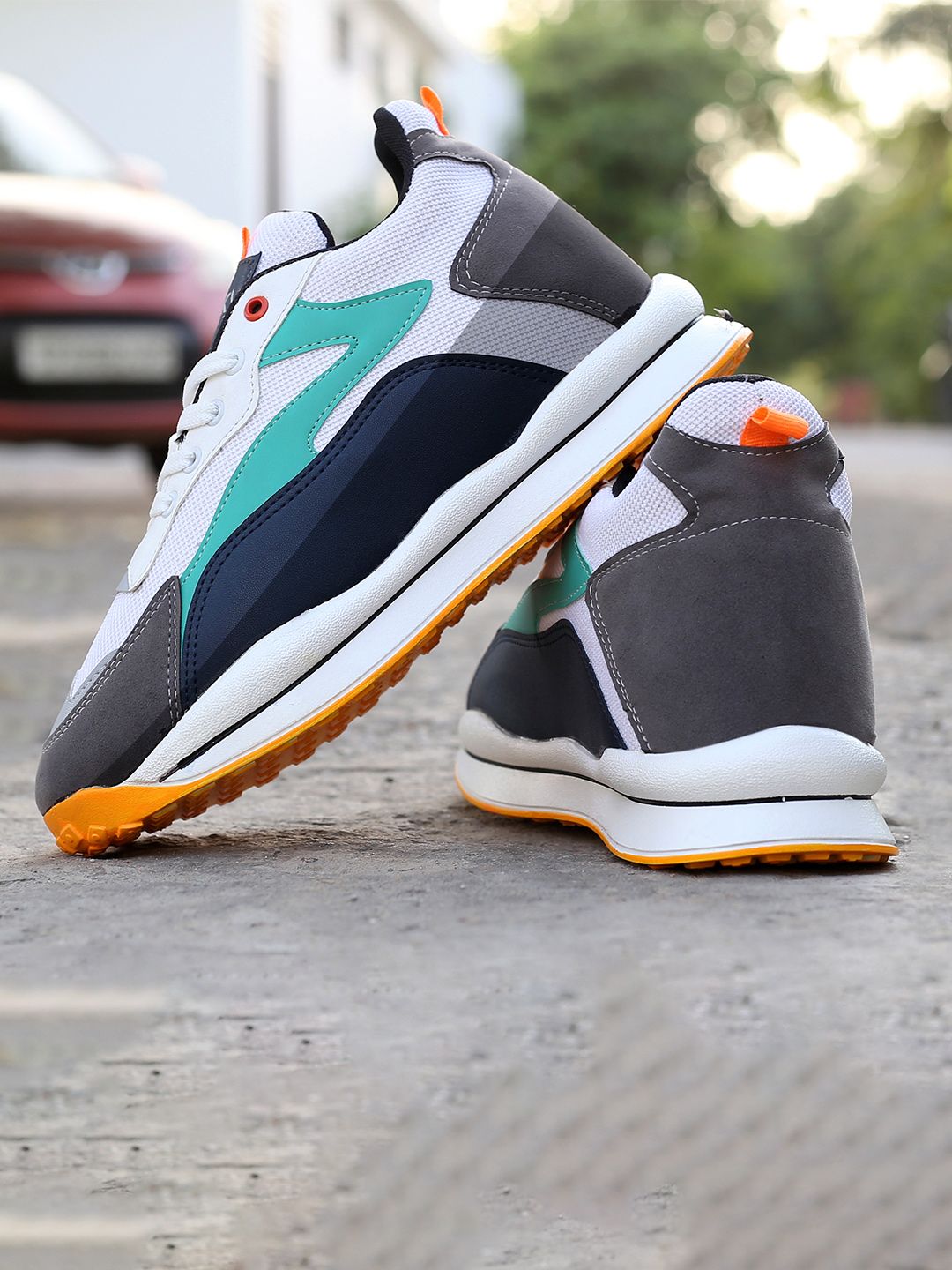Bxxy Men Height Increasing Textile Running Shoes