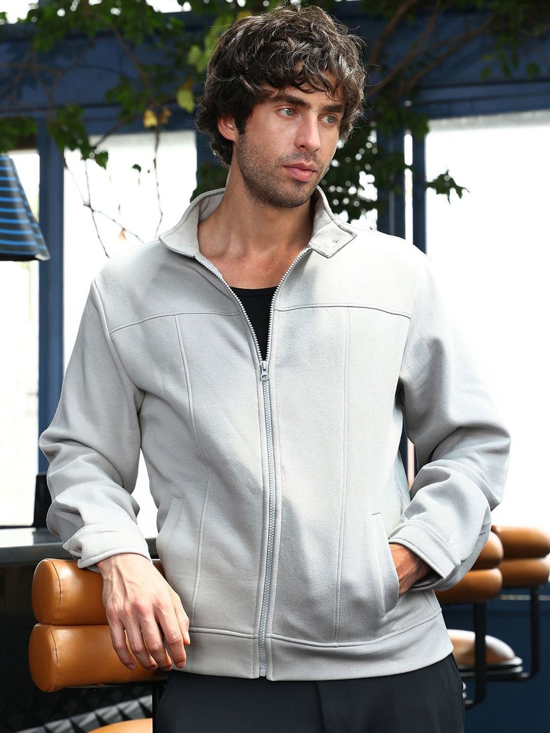 CAHOOT Stand Collar Cotton Fleece Lightweight Rider Jacket