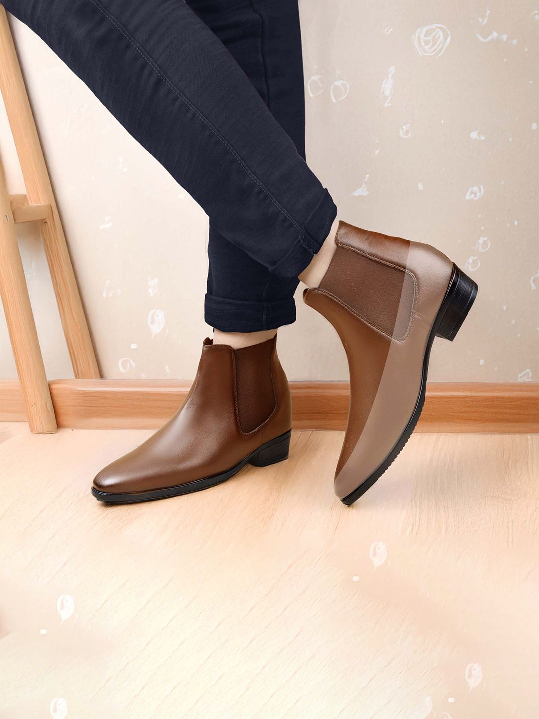 Buy Bxxy Men 9 Cm Hidden Height Increasing Casual Block-Heeled