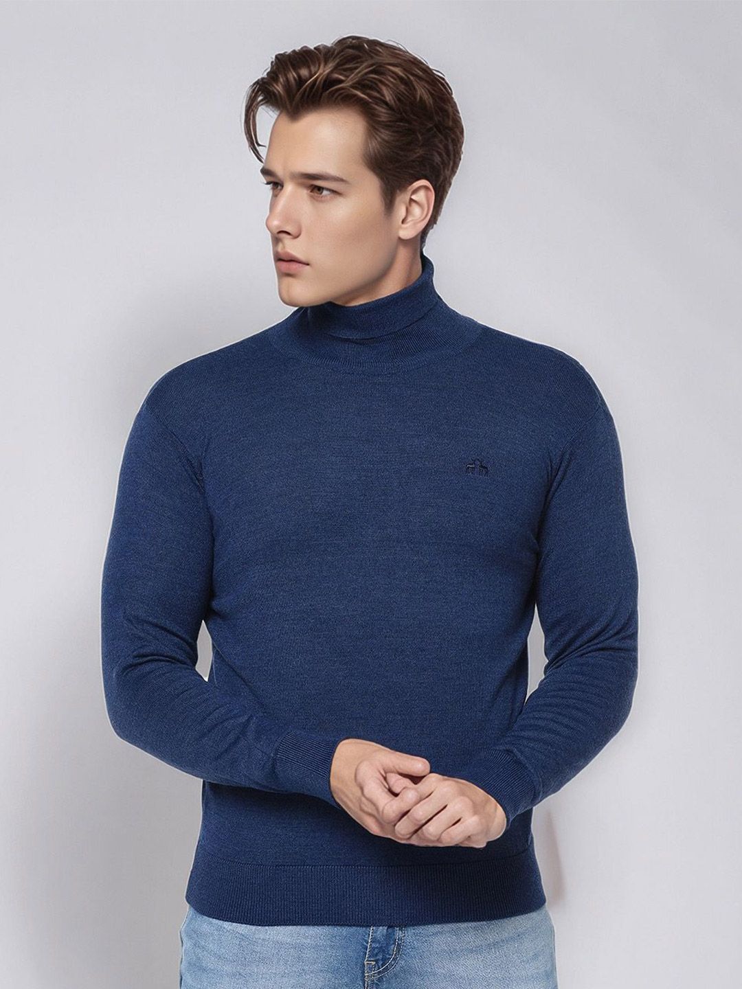 98 Degree North Men Turtle Neck Woollen Pullover