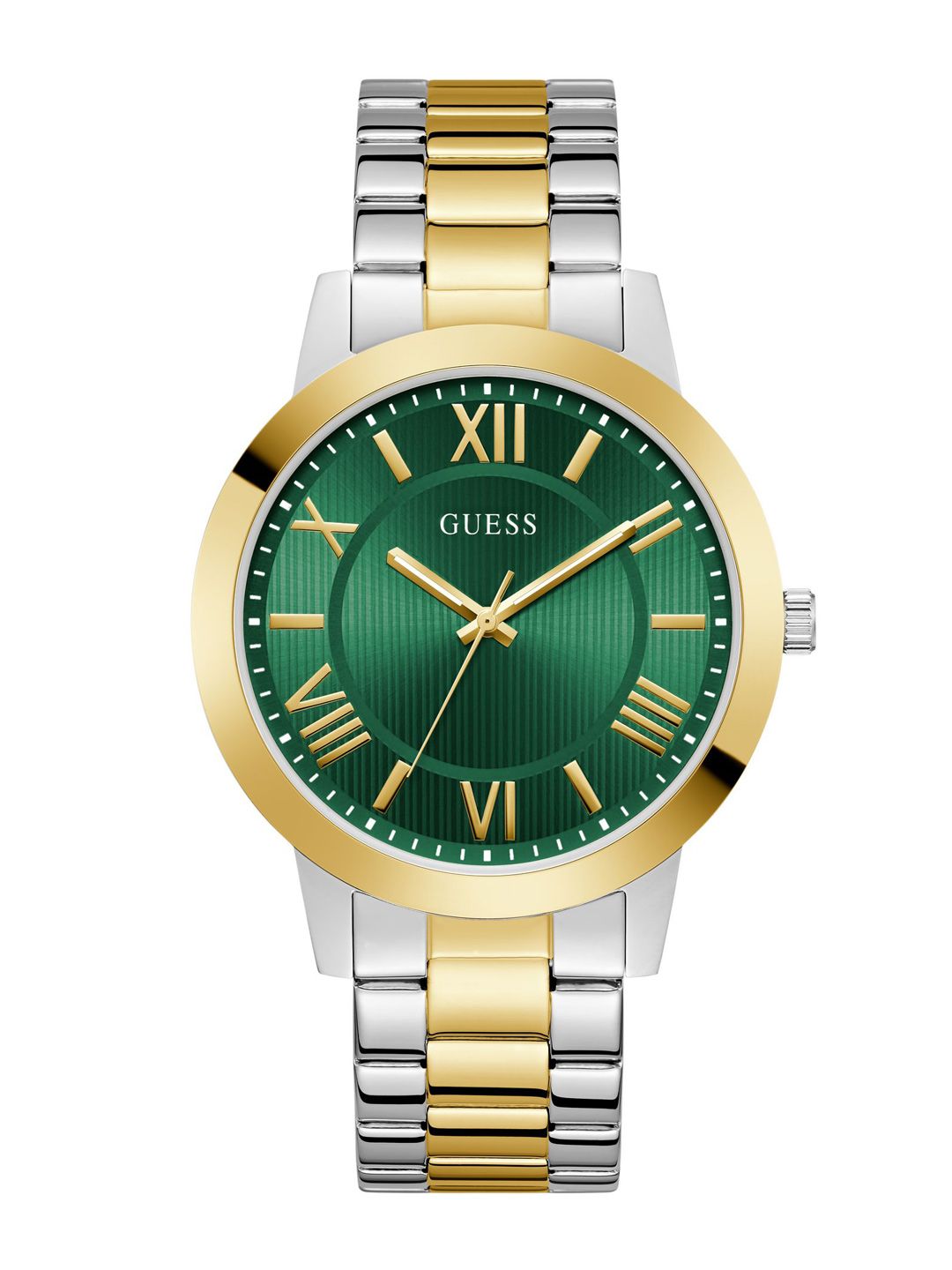 GUESS GUESS Round 44mm Green Dial Analog Men Watch - U1467G4M