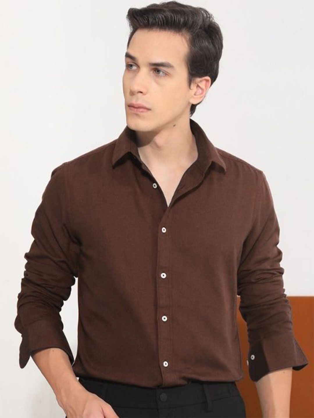 URBANICE Cotton Spread Collar Premium Semi-Formal T-shirt