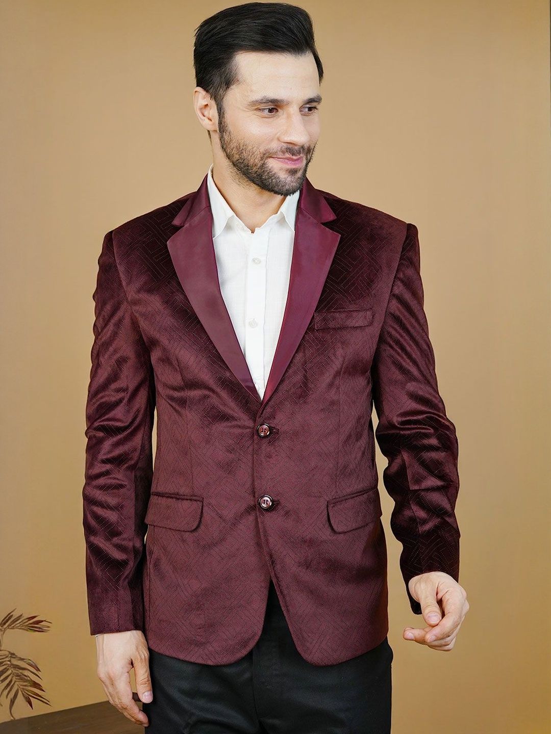 Wintage Notched Lapel Single Breasted Blazer