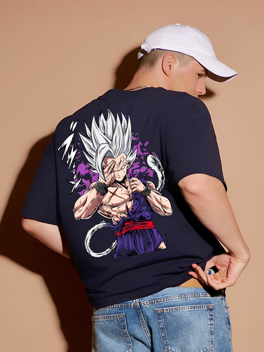 Buy BDSQUARE Men Dragon Ball Z Anime Printed Round Neck Cotton