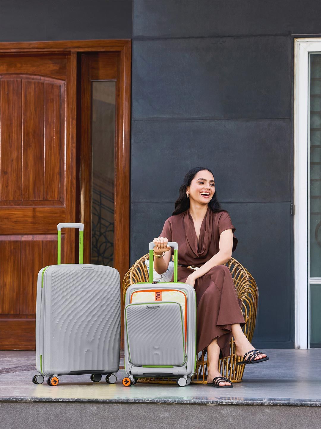 Buy Nasher Miles Capri Hard-Sided Polypropylene Luggage Set of 2