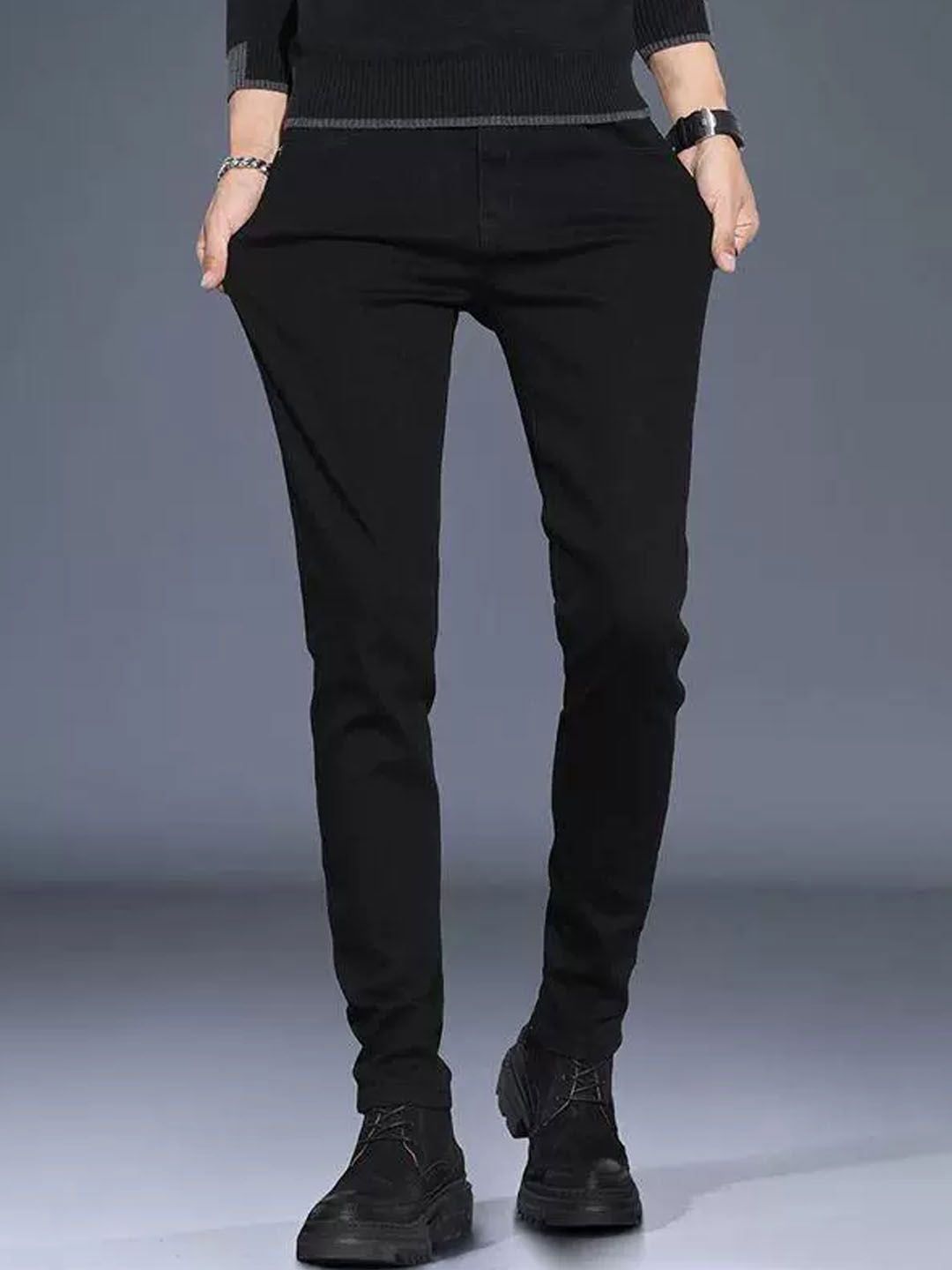 StyleCast Men Solid Slim Fit Mid-Rise Jeans