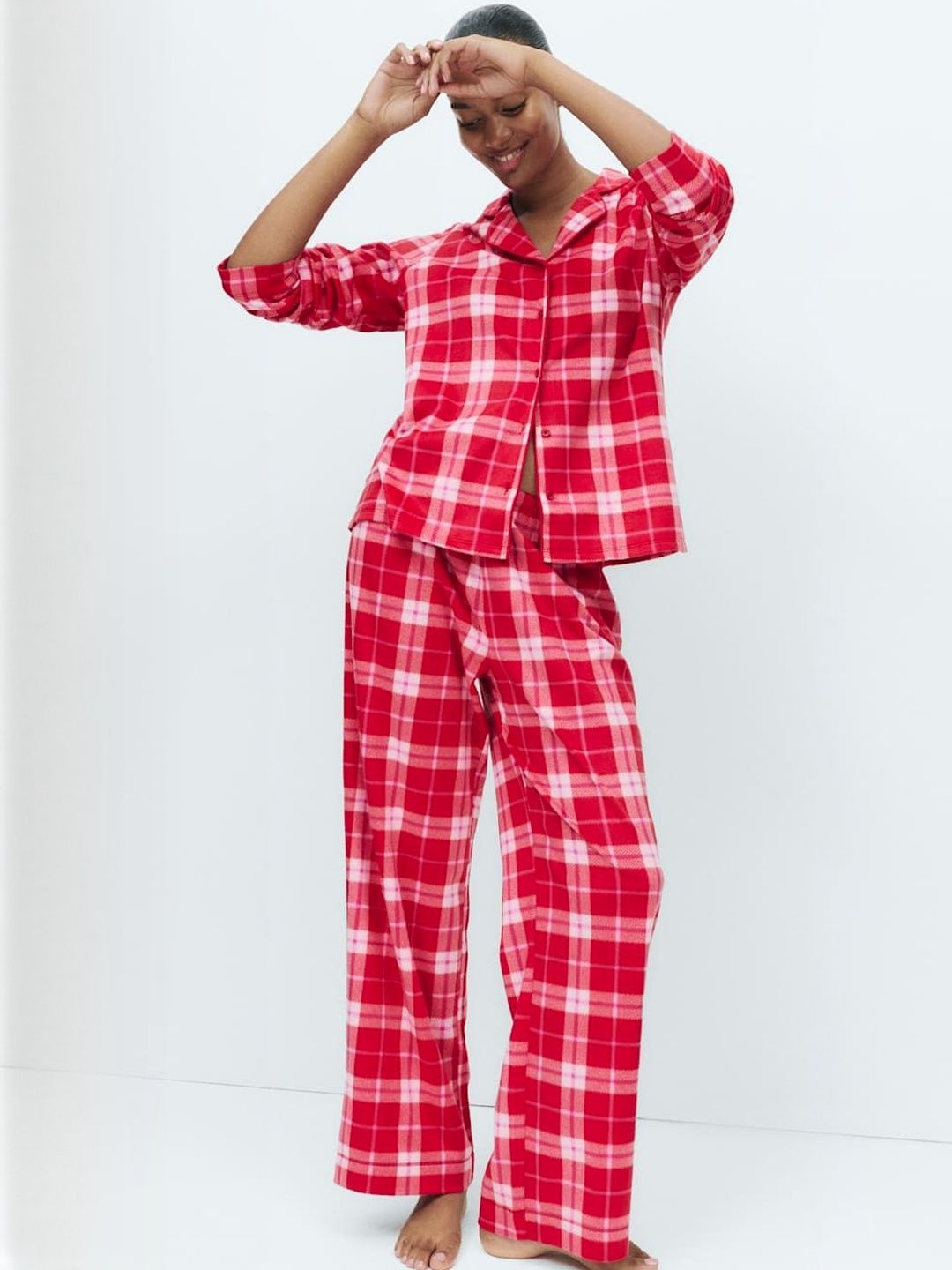 Marks & Spencer Marks & Spencer Printed Fleece Pyjama Set