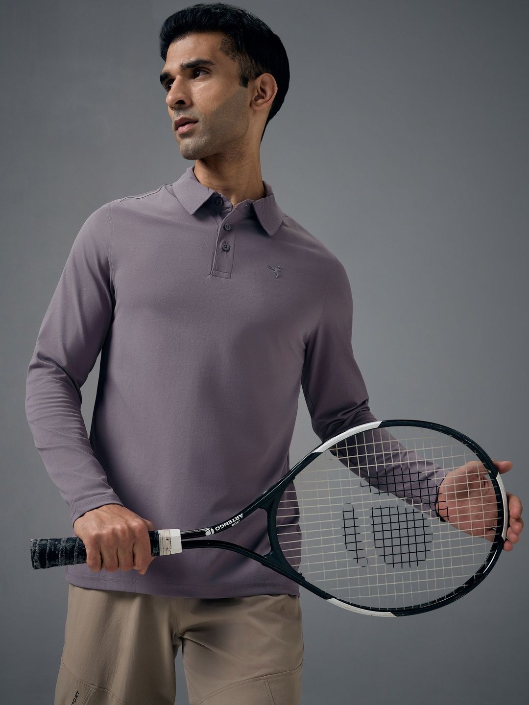 Technosport Men Polo Collar Anti Static Slim Fit T-shirt