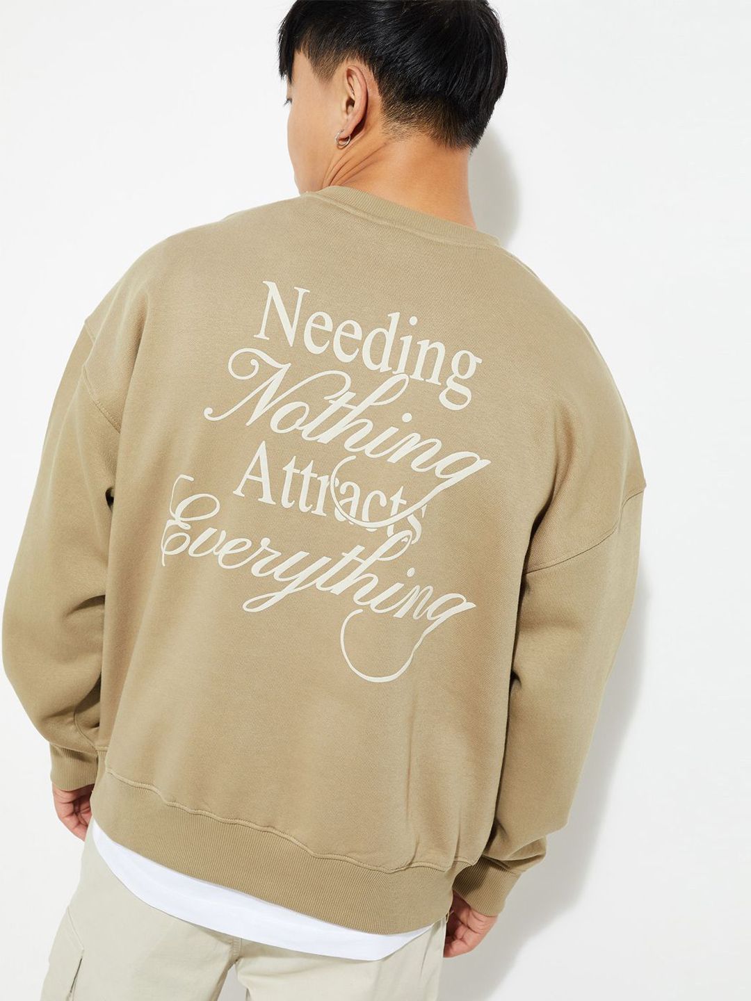max max Men Printed Sweatshirt