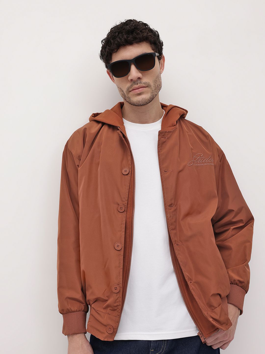 The Roadster Life Co. Layered Hood Bomber Jacket