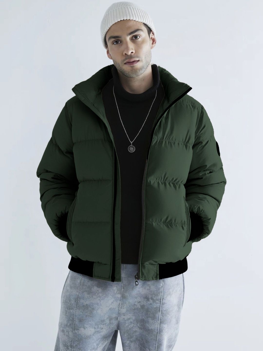 StyleCast x Revolte Stand Collar Padded Jacket