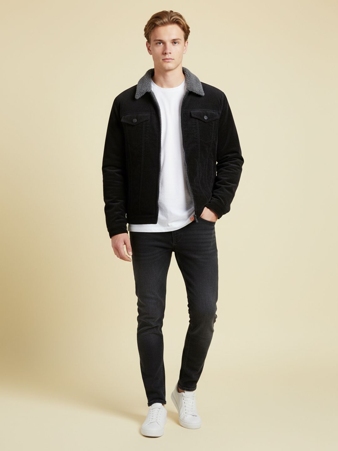Mast & Harbour Men Spread Collar Long Sleeves Jacket