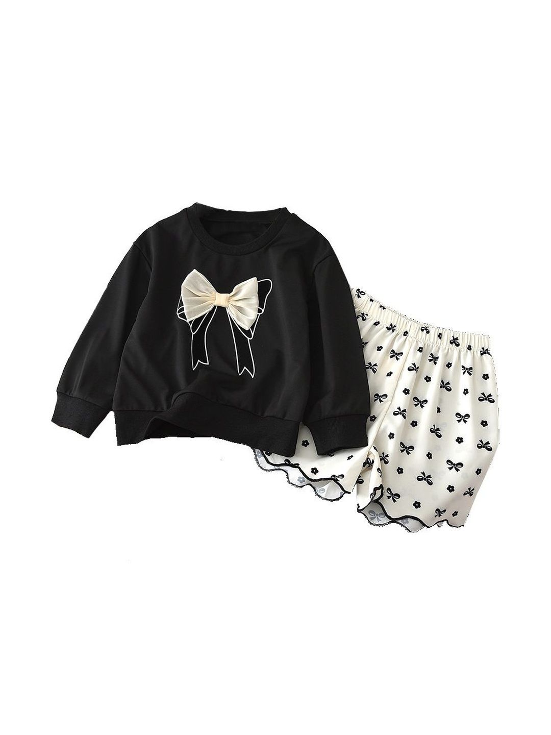 StyleCast x Revolte Girls Printed Round Neck Top With Trousers