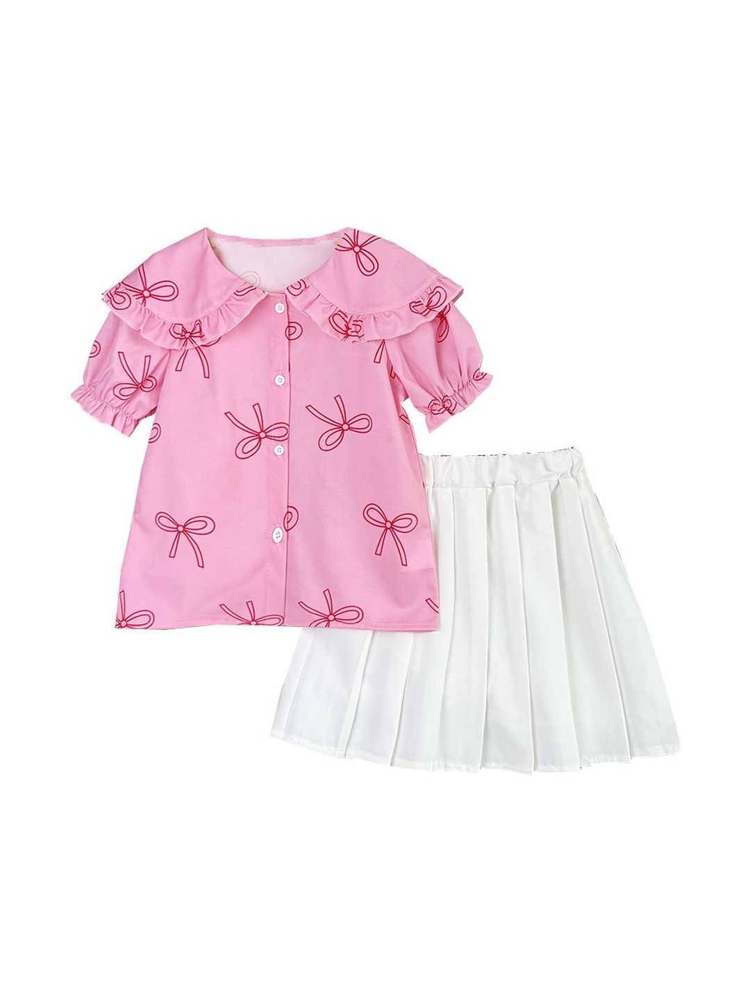 StyleCast x Revolte Girls Printed Top With Pyjamas Clothing Set