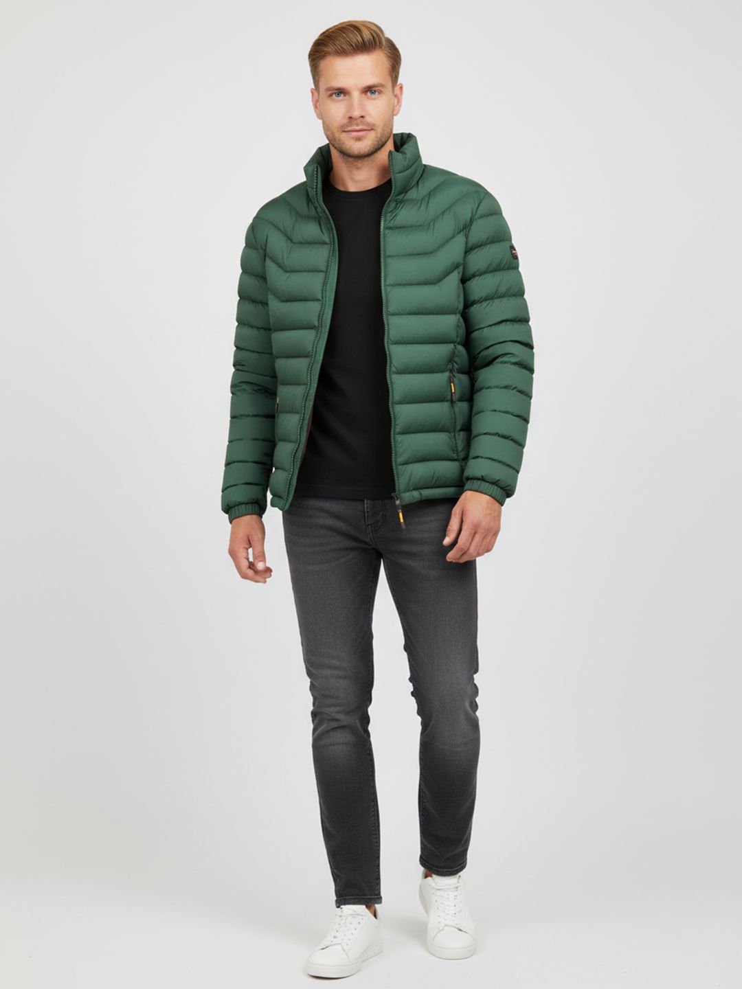 Mast & Harbour Men Hooded Puffer Jacket