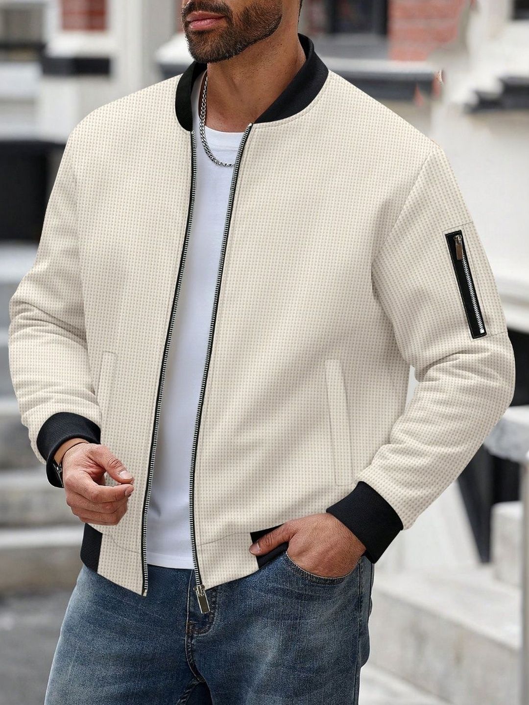 StyleCast x Revolte Stand Collar Tailored Jacket