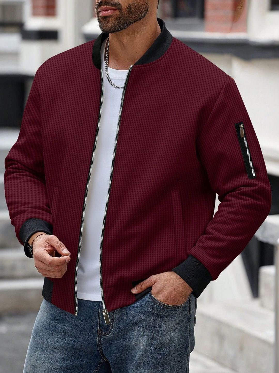 StyleCast x Revolte Stand Collar Tailored Jacket