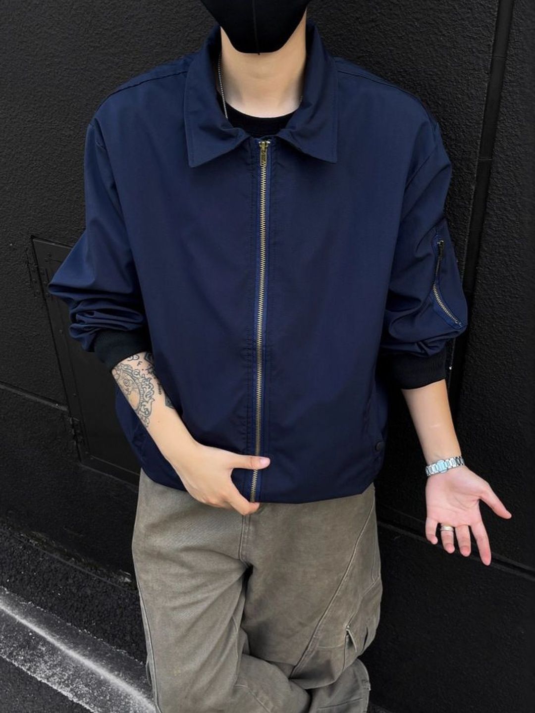 StyleCast x Revolte Spread Collar Tailored Jacket
