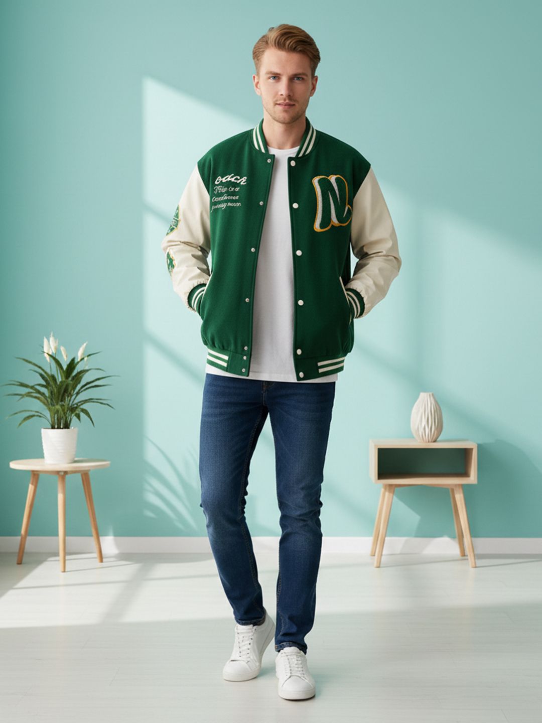 Mast & Harbour Men Shawl Collar Bomber Jacket