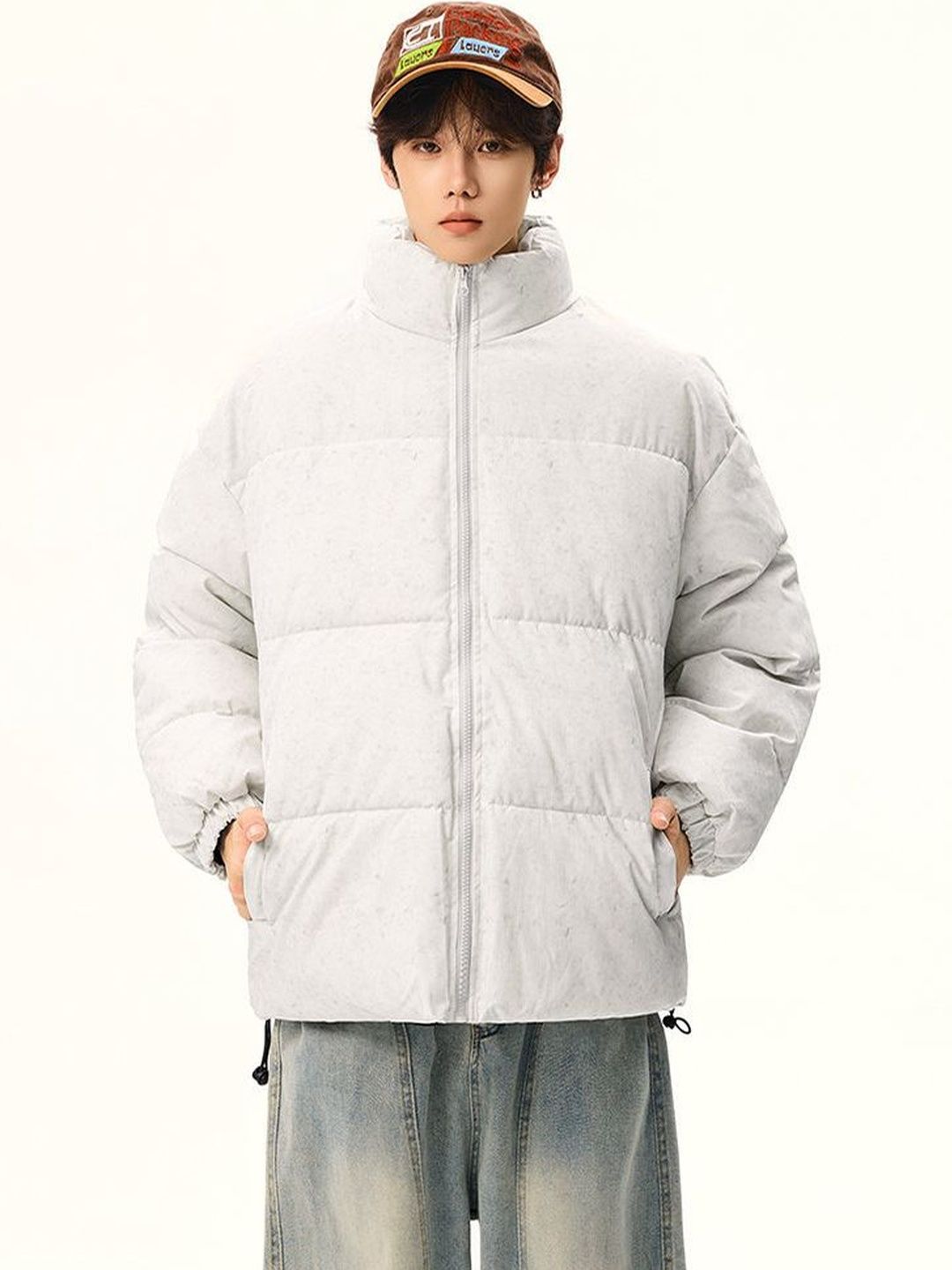 StyleCast x Revolte Spread Collar Long Sleeves Padded Jacket