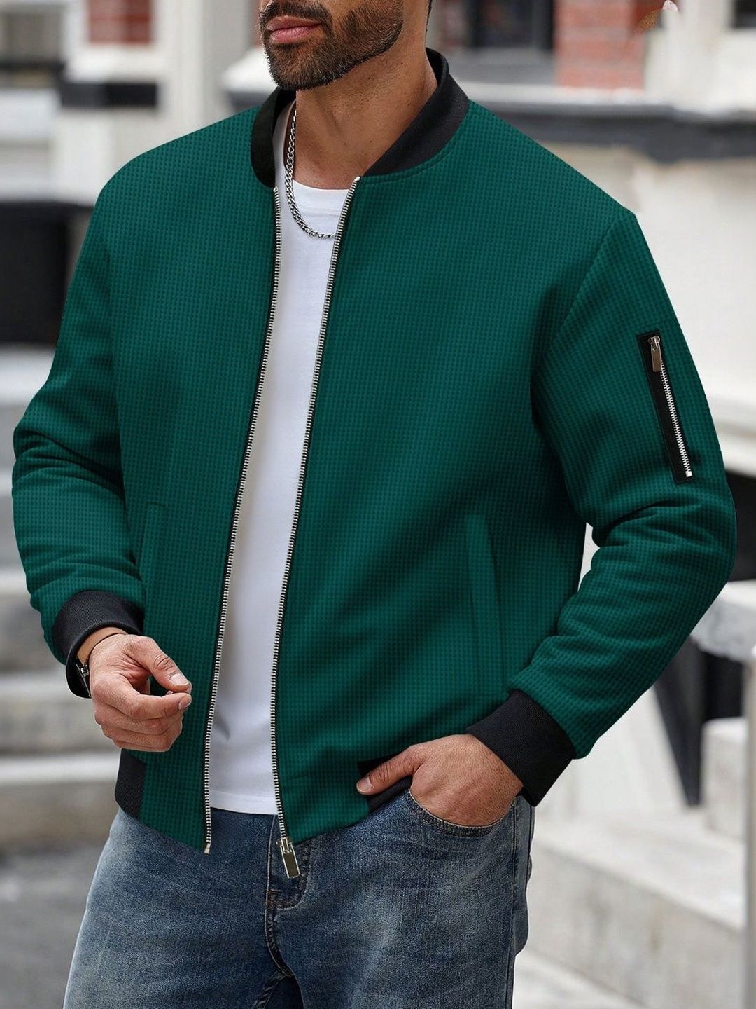 StyleCast x Revolte Stand Collar Tailored Jacket