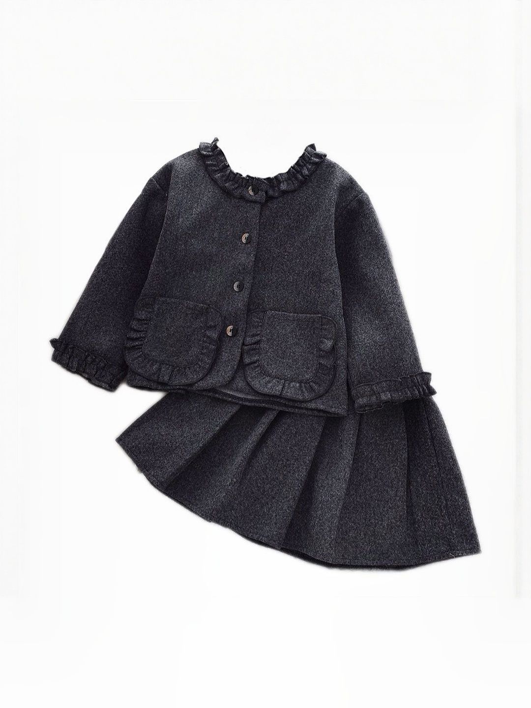 StyleCast x Revolte Girls Round Neck Top With Skirt