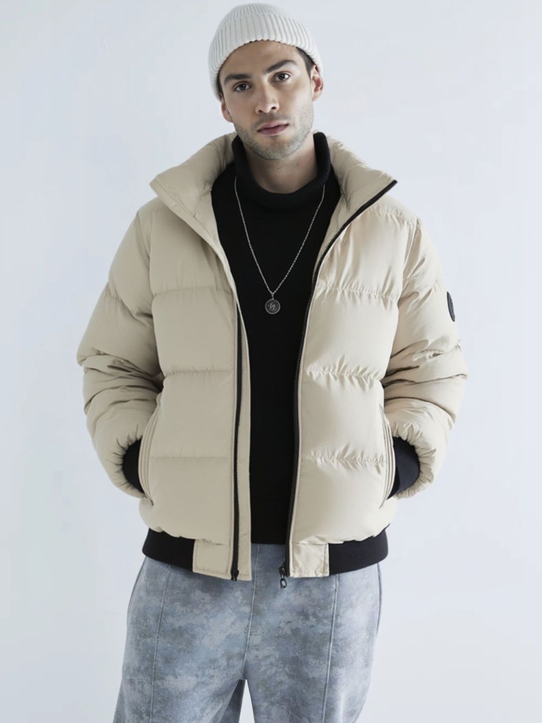 StyleCast x Revolte Stand Collar Parka Jacket