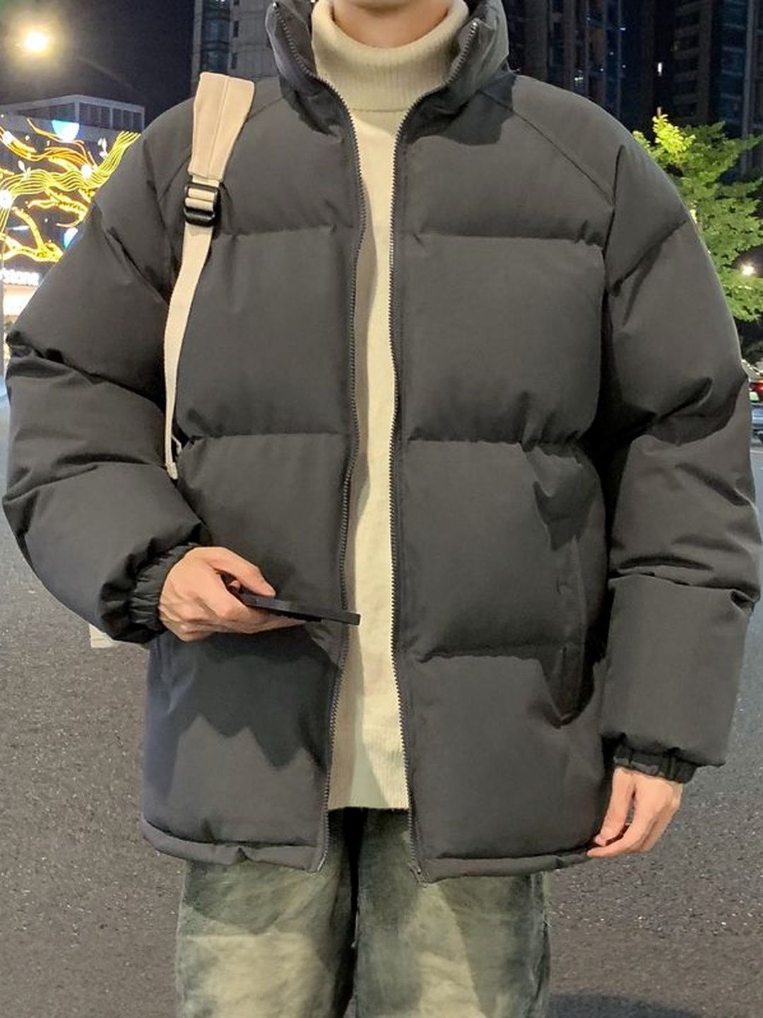 StyleCast x Revolte Stand Collar Padded Jacket