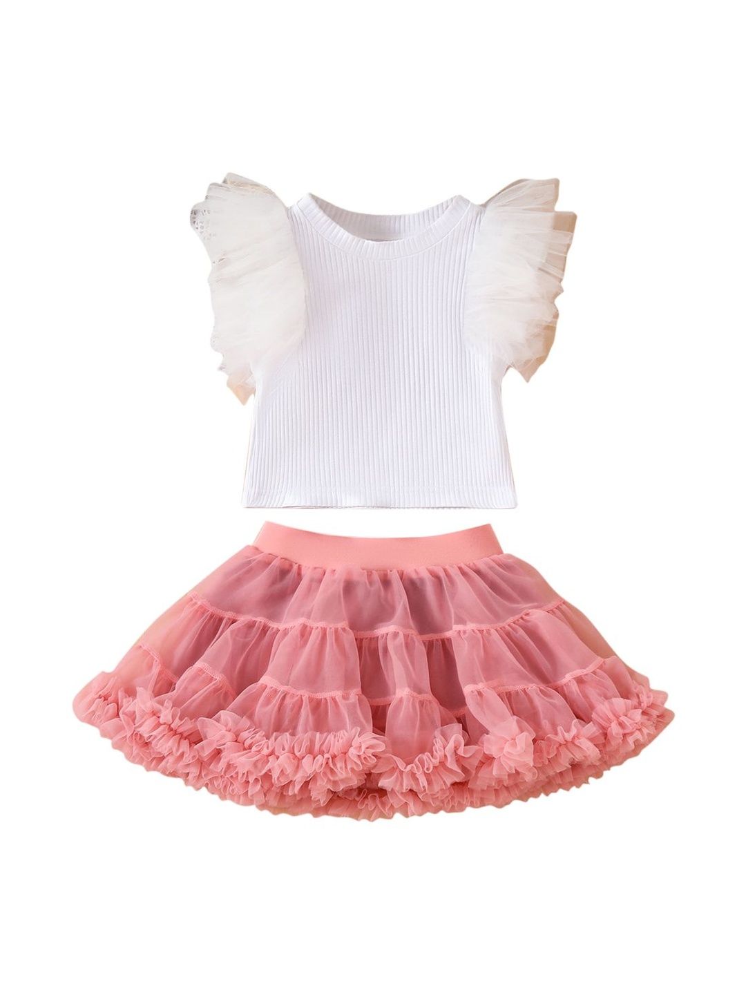 StyleCast x Revolte Girls Round Neck Top With Skirt