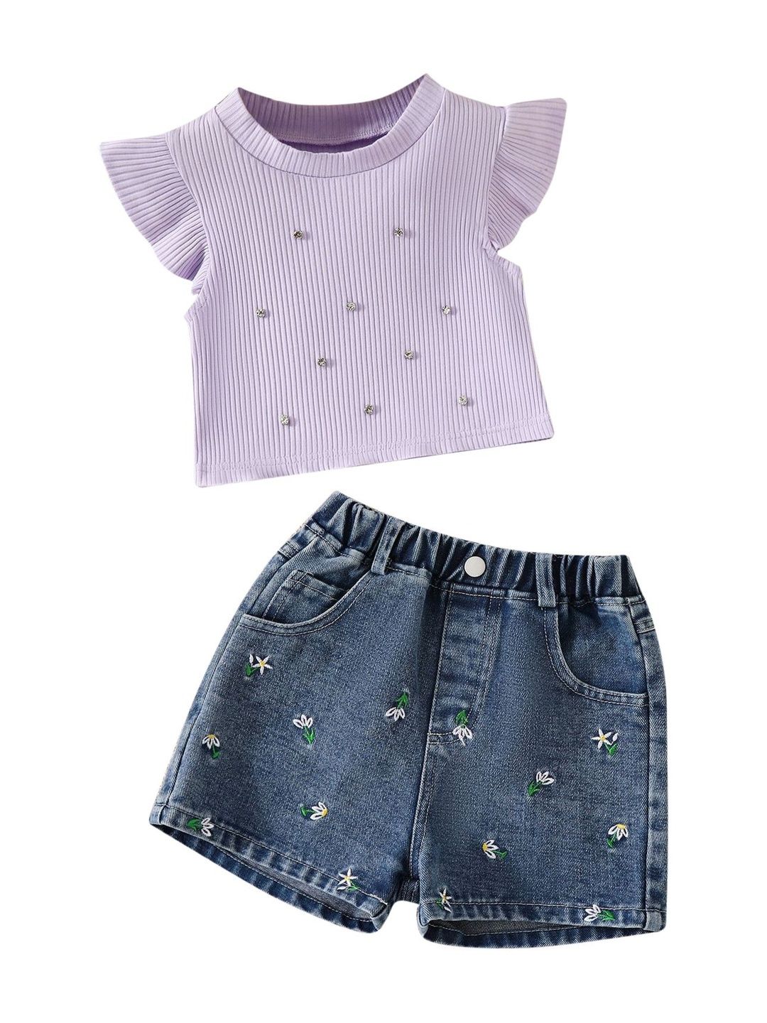 StyleCast x Revolte Girls Top With Shorts